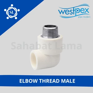 Fitting PPR Elbow thread Male Westpex 32x3/4 (L32 - 3/4M)
