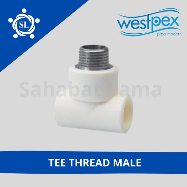 Fitting PPR Tee Thread Male Westpex 20x1/2 (T20-1/2M)